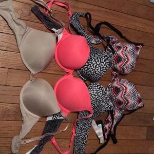 Bundle of PINK 34 B Bras